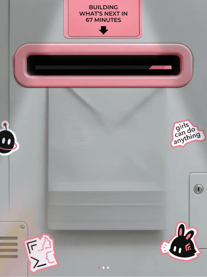 Facebook reel preview featuring a silver and pink computer with FGWB PH stickers